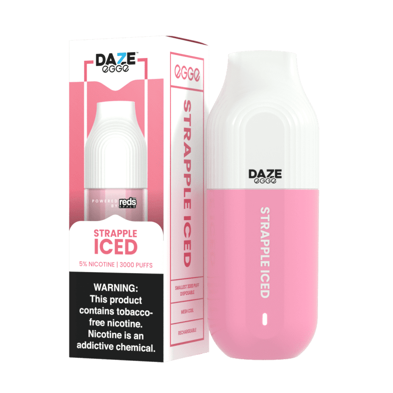 7 Daze Disposable Vape Strapple Iced 7 Daze Egge Disposable Vape (5%, 3000 Puffs)