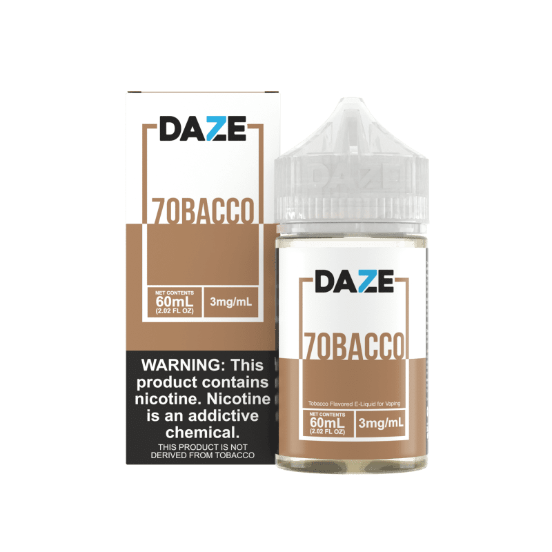 7 daze juice 7 daze tobacco 60ml vape juice 30998358884463