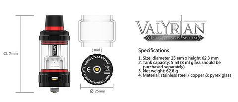 Uwell Valyrian Atomizer Tank large