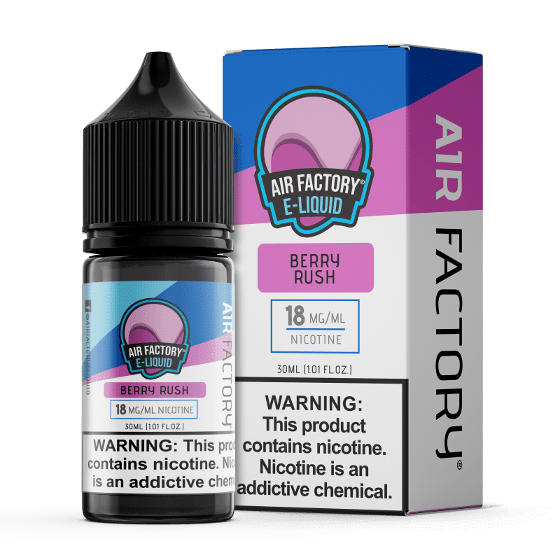 air factory juice air factory berry rush 30ml nic salt vape juice 14545282728047