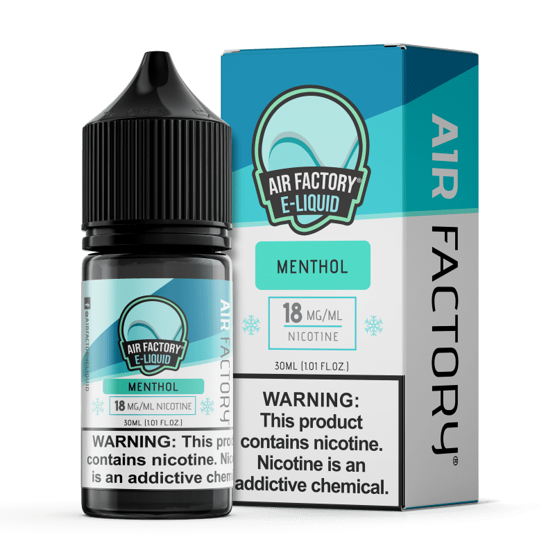 air factory juice air factory menthol 30ml nic salt vape juice 14555091828847