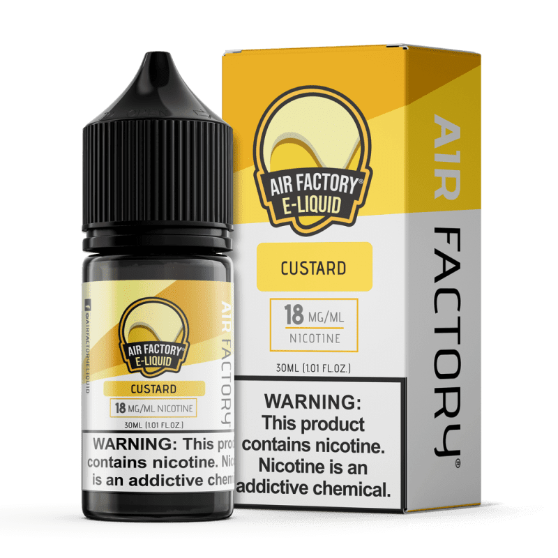 air factory juice custard 30ml nic salt vape juice air factory 28064773996655