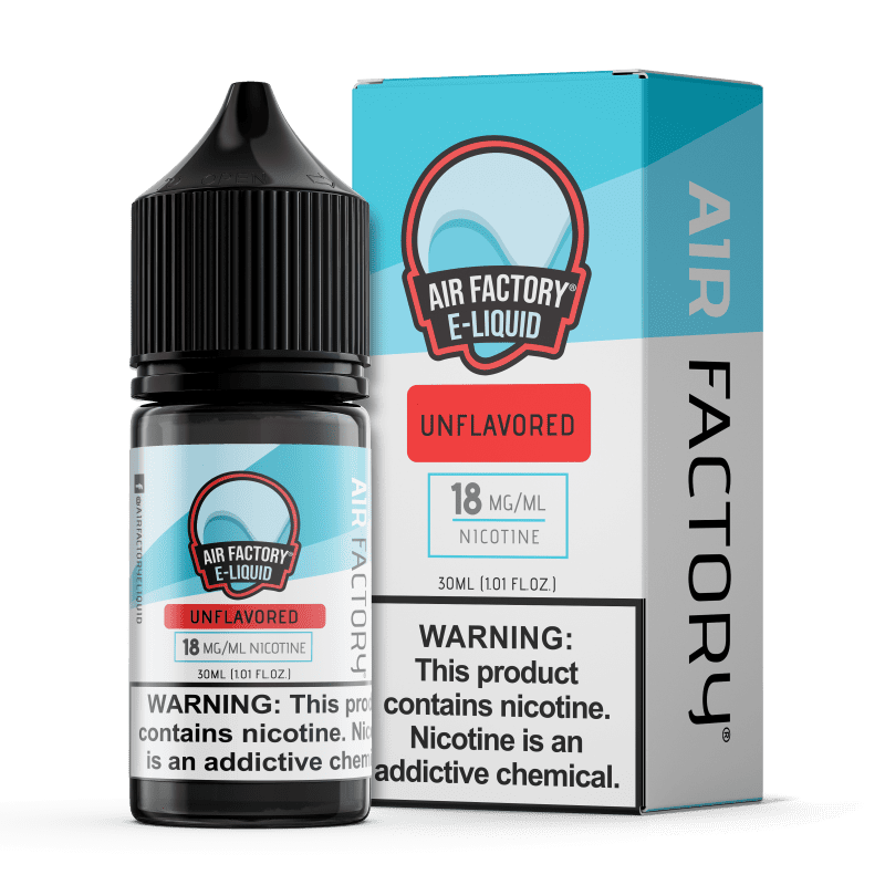 air factory nicotine additive air factory unflavored 30ml nic salt vape juice 14555143733359