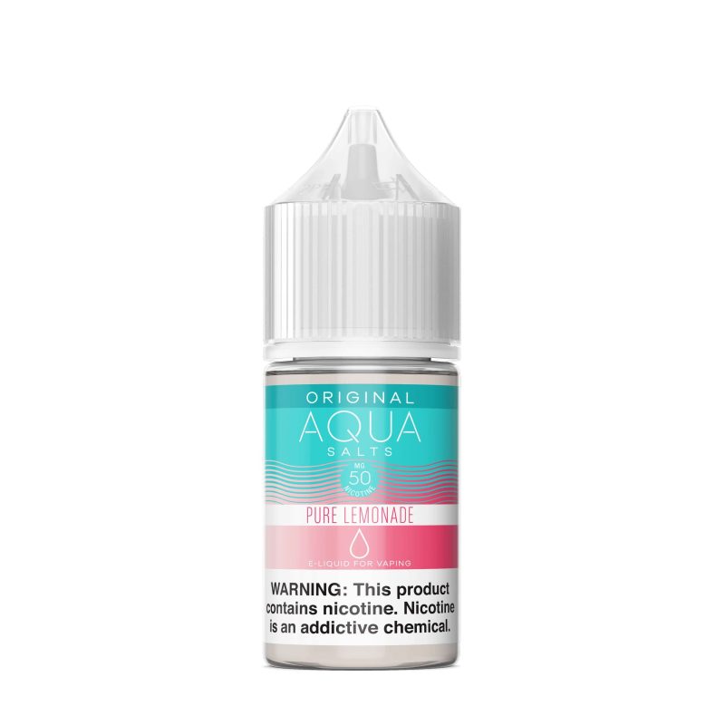 aqua juice aqua pure lemonade 30ml nic salt vape juice 30979867213935