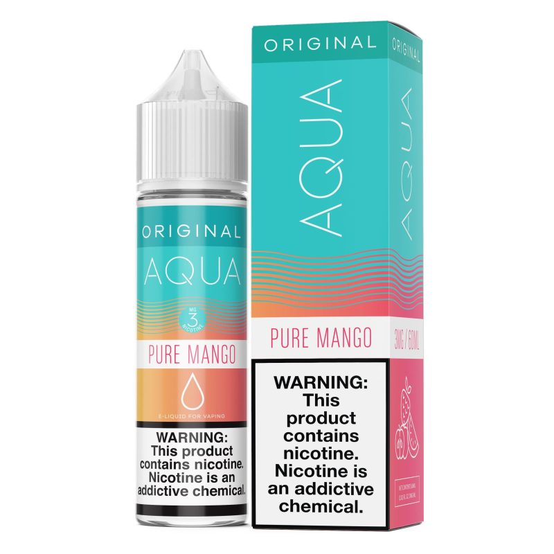 aqua juice aqua pure mango 60ml vape juice 30979830743151