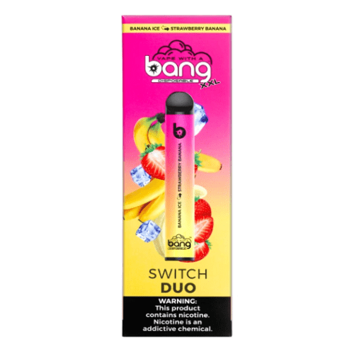 Bang Disposable Vape Banana Ice | Strawberry Banana Bang XXL Switch Duo Disposable Vape