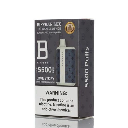 biffbar disposable vape biffbar lux 5500 disposable vape 5 5500 puffs 32270796292207