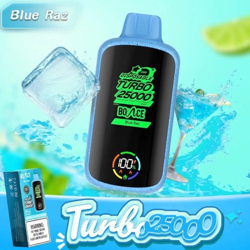 Bounce Disposable Vape Blue Razz Bounce Turbo 25000 Disposable Vape (5%, 25000 Puffs)