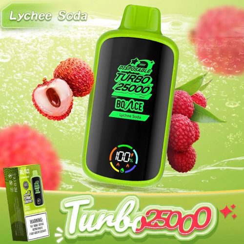 Bounce Disposable Vape Lychee Soda Bounce Turbo 25000 Disposable Vape (5%, 25000 Puffs)