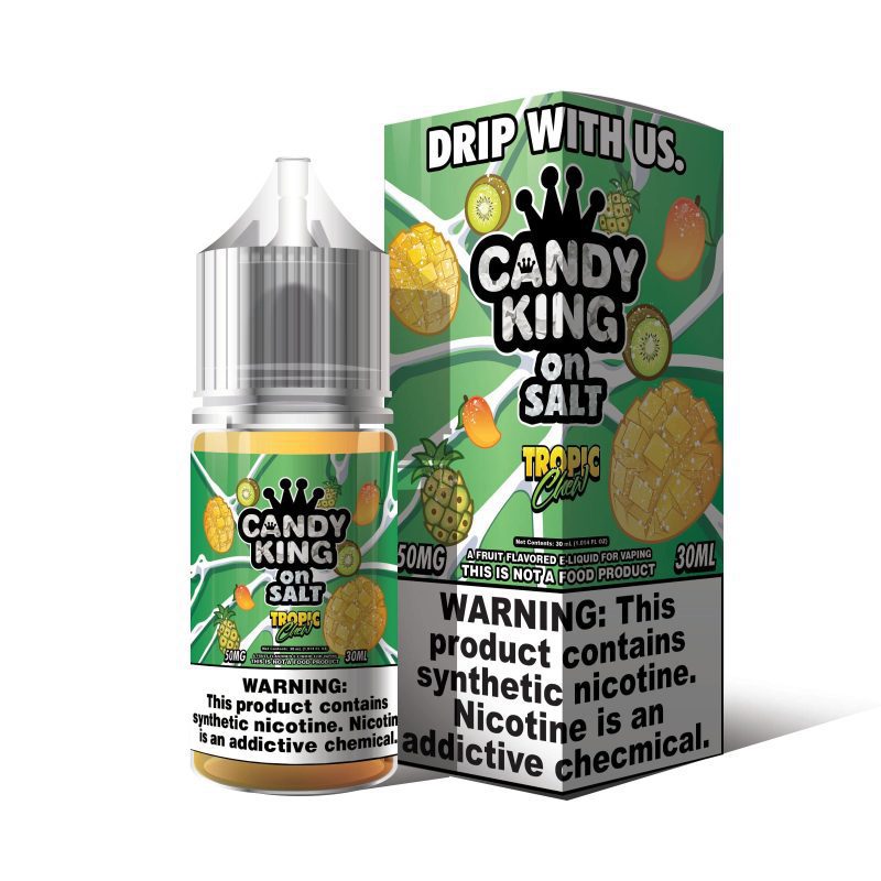 candy king juice candy king on salt tropic chew synthetic nicotine 30ml nic salt vape juice 30647541399663