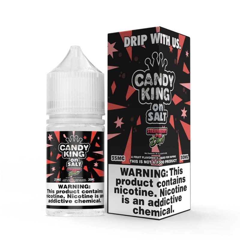 candy king juice candy king salts strawberry pop drop nic salt vape juice 30ml 33405350543471