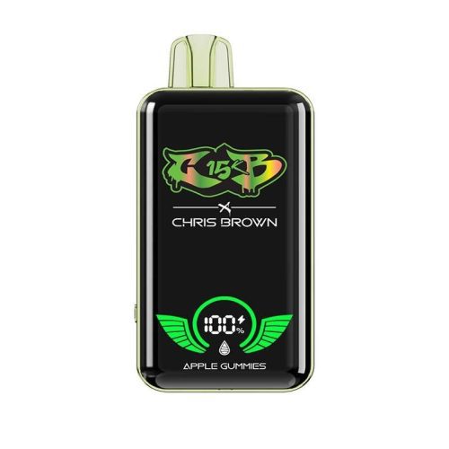 Chris Brown CB15K Disposable Vape  Apple Gummies Flavor