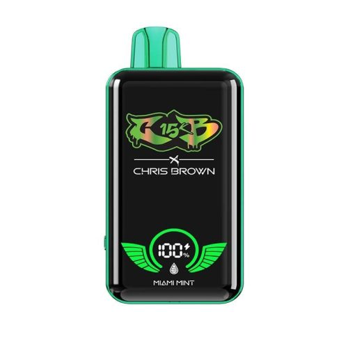 Chris Brown CB15K Disposable Vape Miami Mint Flavor