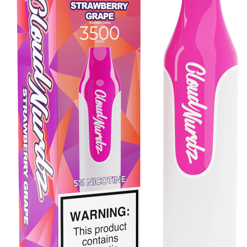 Cloud Nurdz Disposable Vape Strawberry Grape Cloud Nurdz 3500 Disposable Vape (0%, 3500 Puffs)