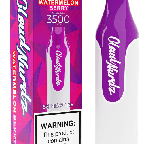 Cloud Nurdz Disposable Vape Watermelon Berry Cloud Nurdz 3500 Disposable Vape (0%, 3500 Puffs)