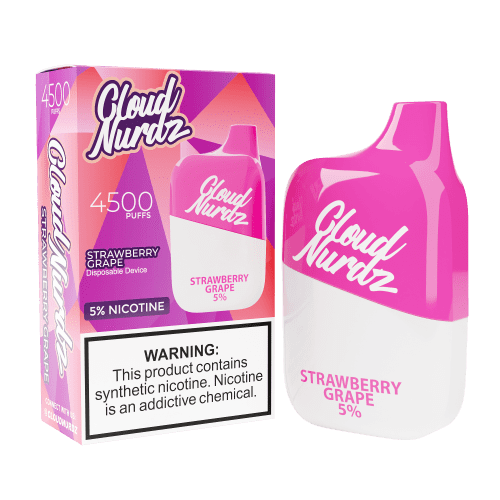 Cloud Nurdz Disposable Vape Strawberry Grape Cloud Nurdz 4500 Disposable Vape (0%, 4500 Puffs)