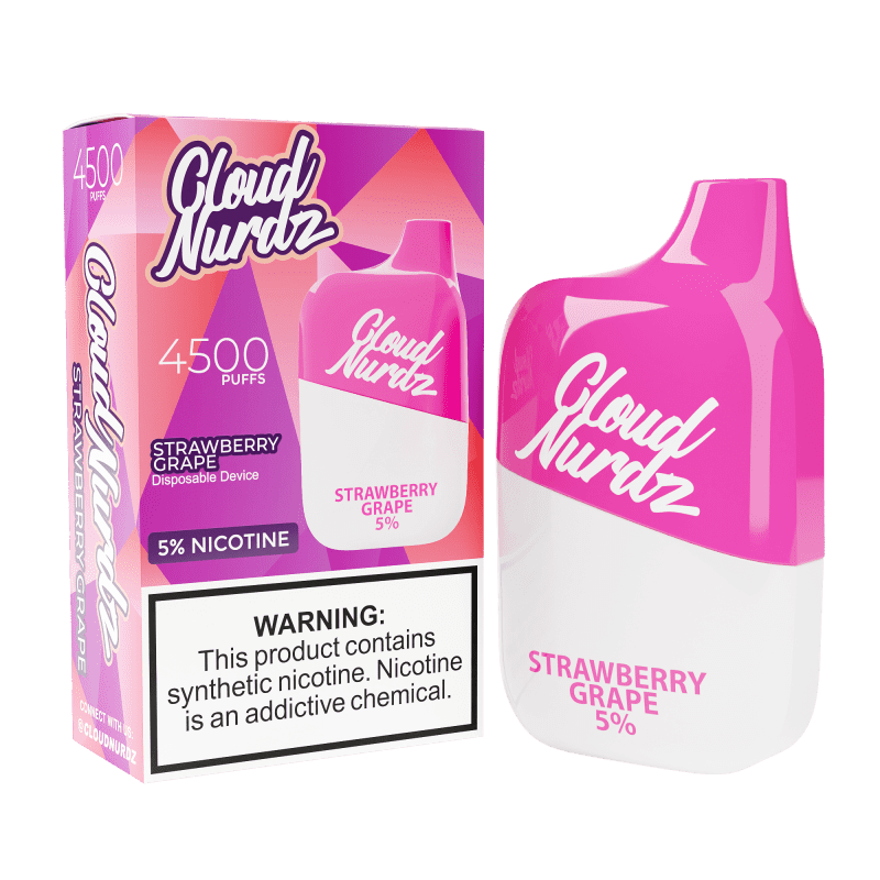 Cloud Nurdz Disposable Vape Strawberry Grape Cloud Nurdz 4500 Disposable Vape (5%, 4500 Puffs)