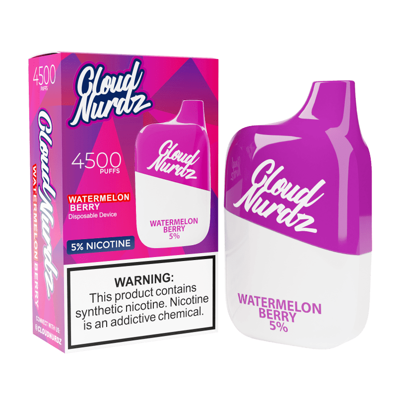 Cloud Nurdz Disposable Vape Watermelon Berry Cloud Nurdz 4500 Disposable Vape (5%, 4500 Puffs)