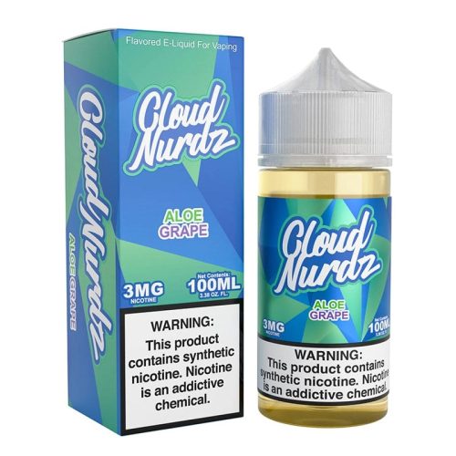 Cloud Nurdz Juice 3mg Cloud Nurdz Aloe Grape Synthetic Vape Juice 100ml