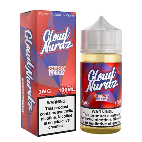 Cloud Nurdz Juice 3mg Cloud Nurdz Cherry Berry Synthetic Vape Juice 100ml