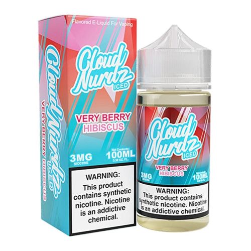 Cloud Nurdz Juice 3mg Cloud Nurdz Iced Very Berry Hibiscus TF Vape Juice 100ml