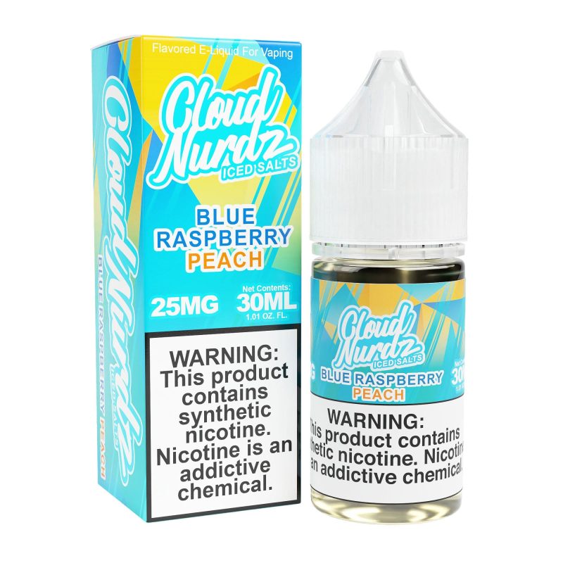 cloud nurdz juice blue raspberry lemon 30ml synthetic nic salt vape juice cloud nurdz 32159265259631