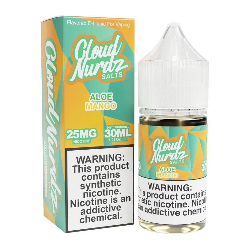 cloud nurdz juice cloud nurdz aloe mango tf 30ml nic salt vape juice 32159267356783