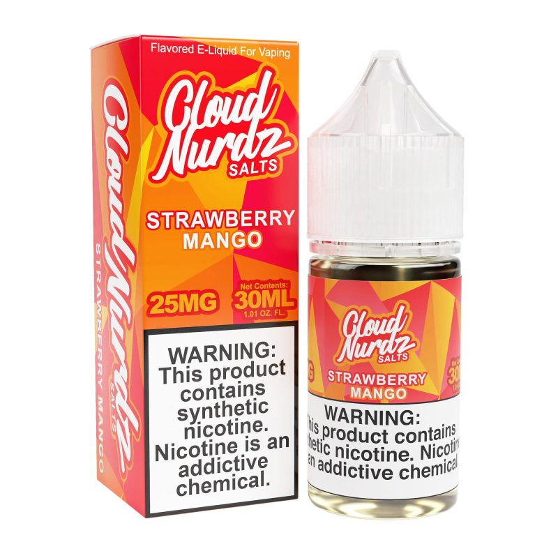 cloud nurdz juice strawberry mango 30ml tf nic salt vape juice cloud nurdz 32159267389551