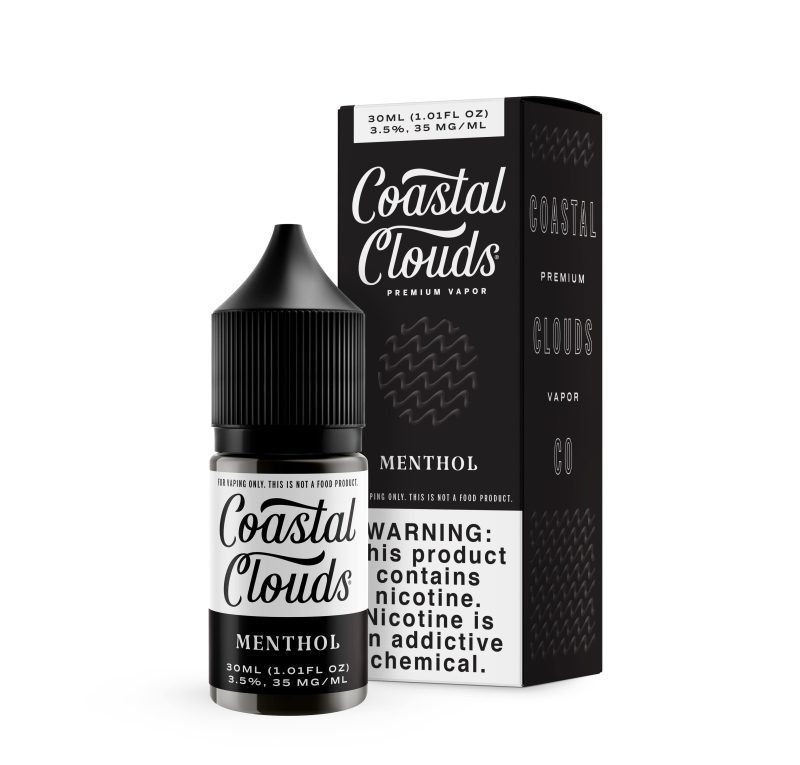 coastal clouds juice coastal clouds menthol 30ml nic salt vape juice 14614276800623