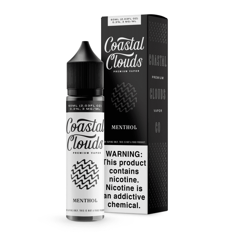 coastal clouds juice coastal clouds menthol 60ml vape juice 14655453200495