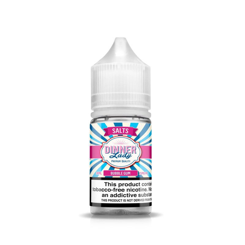 dinner lady juice bubblegum 30ml tf nic salt vape juice dinner lady salts 30257244471407