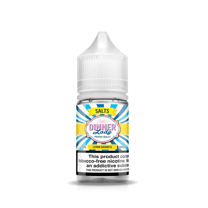 dinner lady juice lemon sherbets 30ml tf nic salt vape juice dinner lady salts 30257189978223