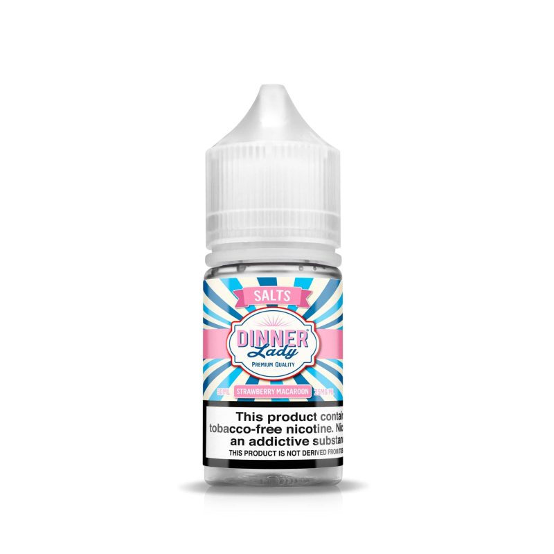 dinner lady juice strawberry macaroon 30ml tf nic salt vape juice dinner lady salts 30257011949679