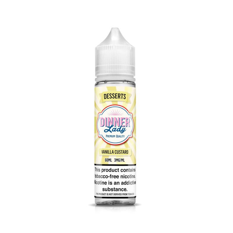 dinner lady juice vanilla custard 60ml tf vape juice dinner lady 30257038131311