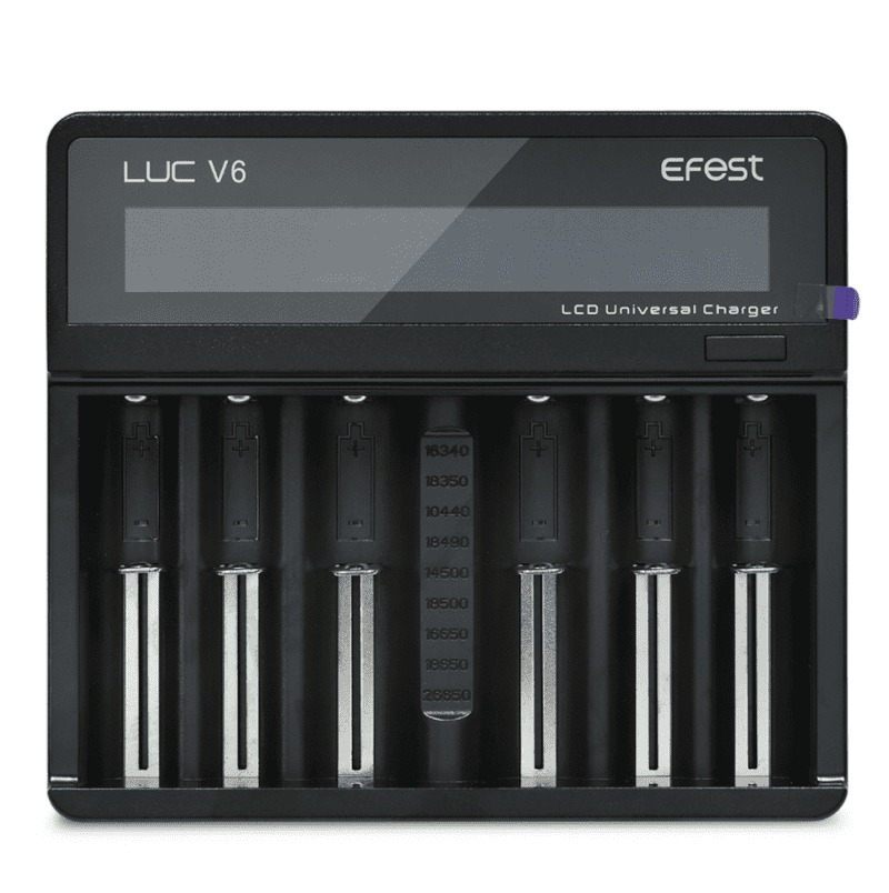 efest chargers efest luc v6 6 bay battery charger 30741243560047