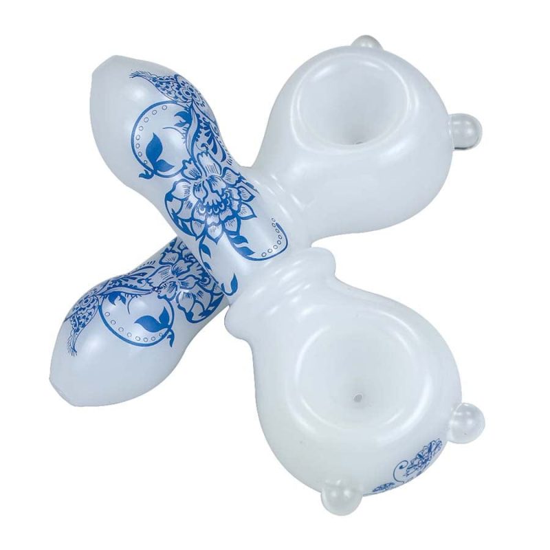 eightvape alternatives blue white porcelain styled hand pipe 31096161730671