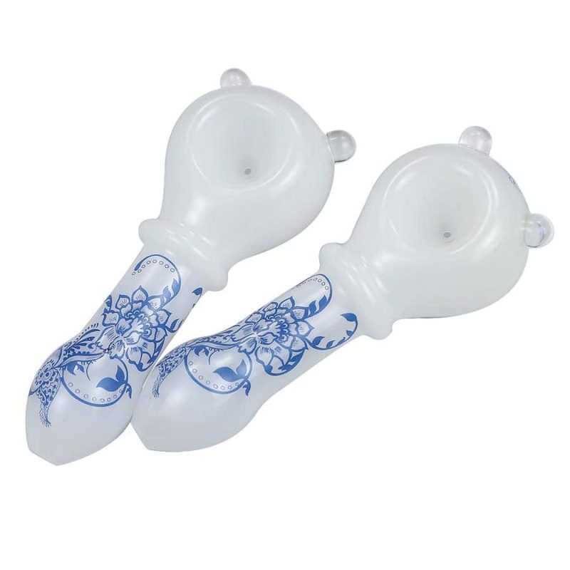 eightvape alternatives blue white porcelain styled hand pipe 31096161828975