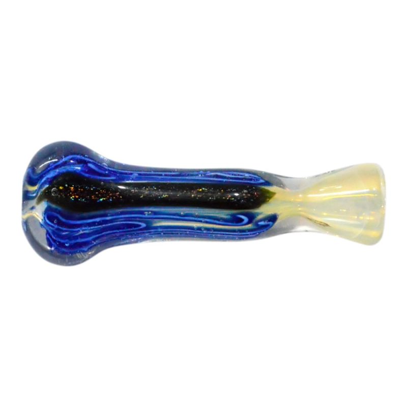 eightvape alternatives colored glass chillum w striped inlay fume accents 31708832956527