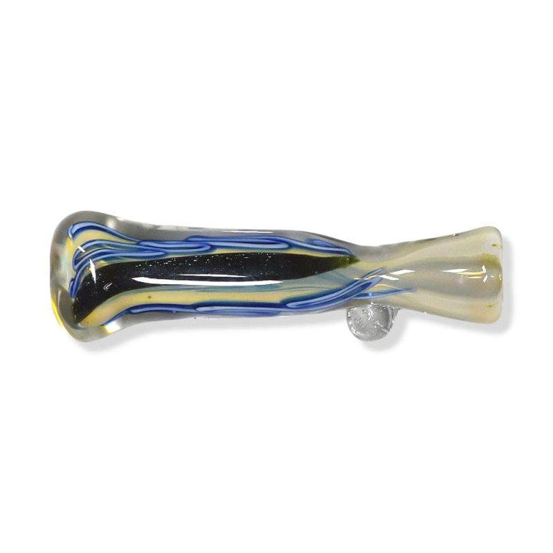 eightvape alternatives colored glass chillum w striped inlay fume accents 31708832989295