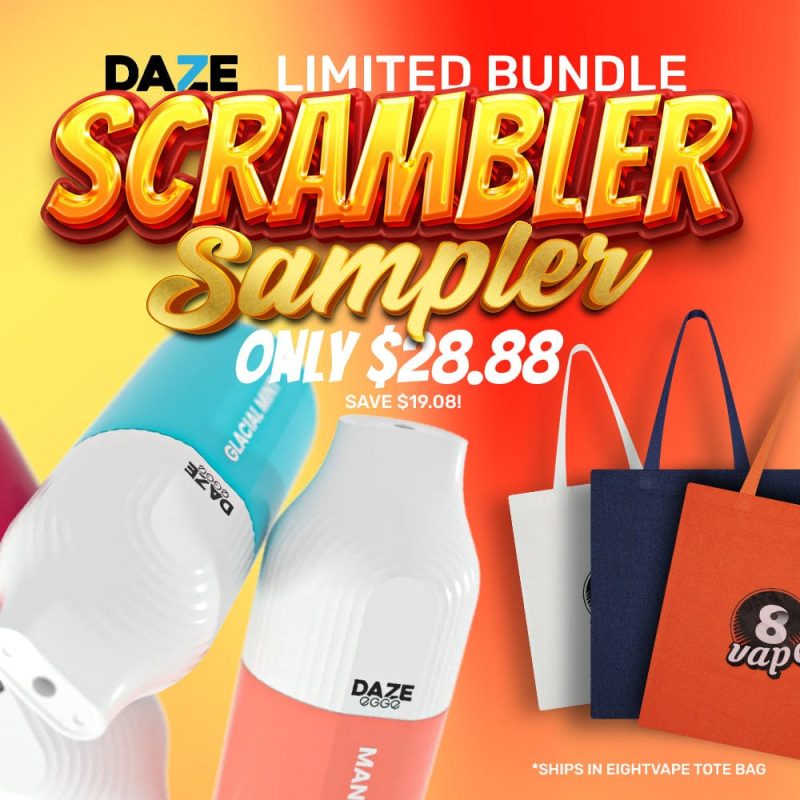 eightvape disposable vape 7 daze s scrambler sampler bundle 30792432320623