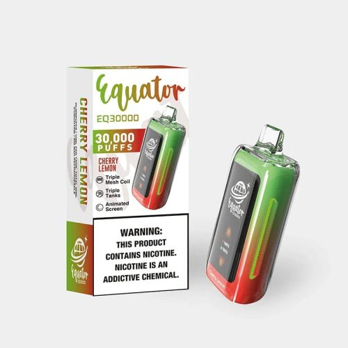 Equator Cherry Lemon 🎁 Equator EQ30000 Disposable Vape (5%, 30000 Puffs) (100% off)