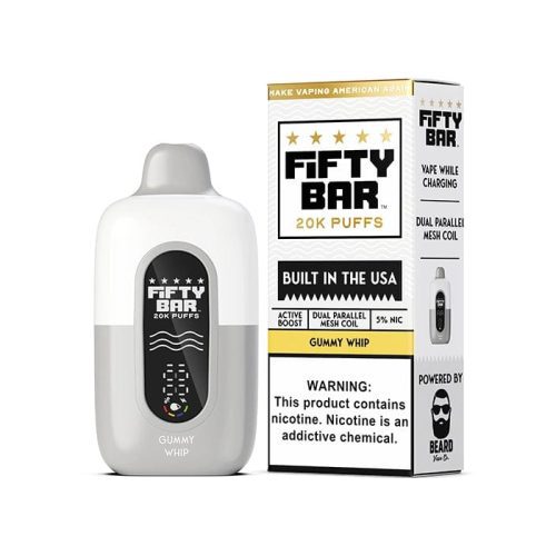 Fifty Bar Disposable Vape Gummy Whip Fifty Bar 20K Disposable Vape (5%, 20000 Puffs)