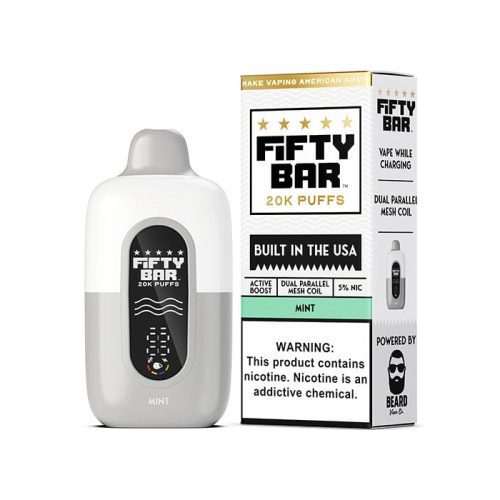 Fifty Bar Disposable Vape Mint Fifty Bar 20K Disposable Vape (5%, 20000 Puffs)