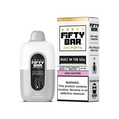 Fifty Bar Disposable Vape OMG! Smoothie Fifty Bar 20K Disposable Vape (5%, 20000 Puffs)