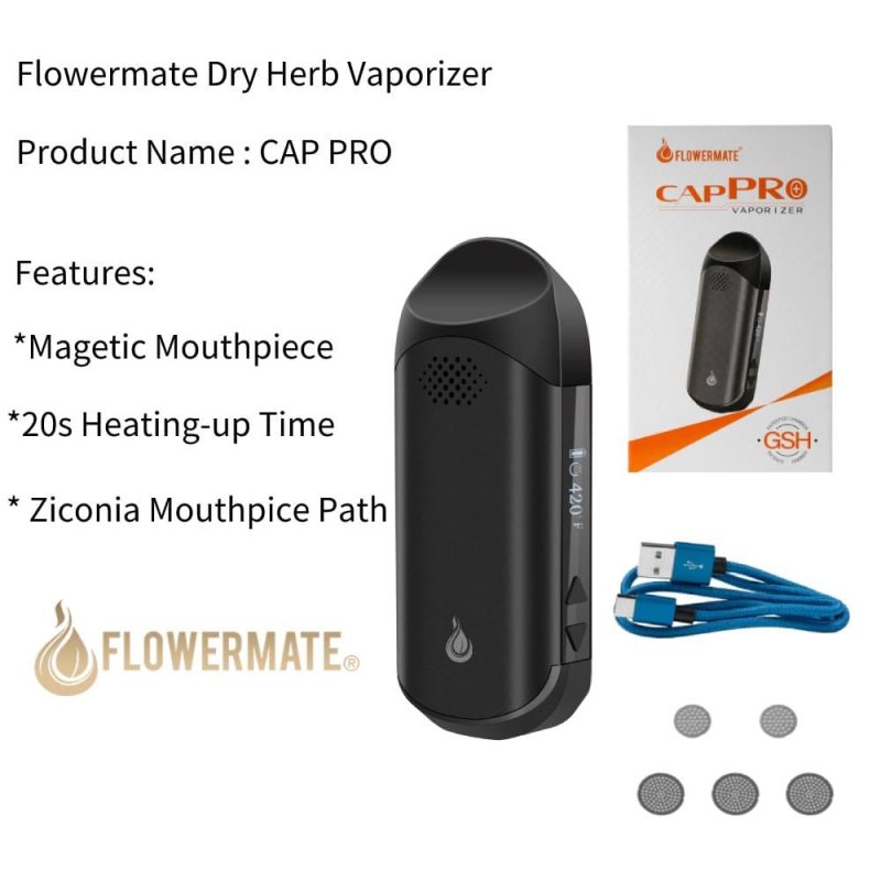 flowermate alternatives flowermate cap pro dry herb vaporizer 31211840864367