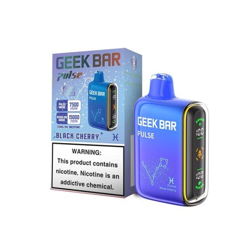 geek bar pulse 15000 disposable vape black cherry flavor