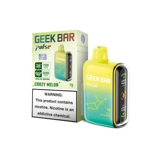 geek bar pulse 15000 disposable vape crazy melon flavor