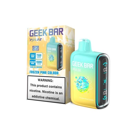 geek bar pulse 15000 disposable vape fronzen pina colada flavor