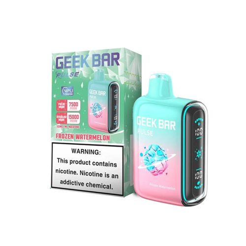 geek bar pulse 15000 disposable vape frozen watermelon flavor