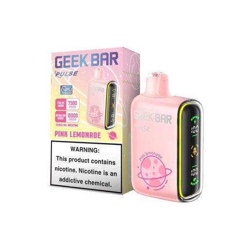 geek bar pulse 15000 disposable vape pink lemonade flavor